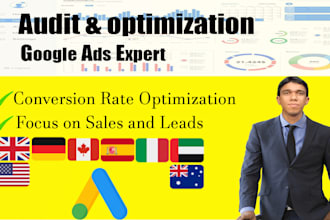 audit, optimize and manage your google ads adwords PPC campaigns as SEM expert
