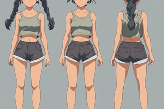 create my hero academia anime character sheet design