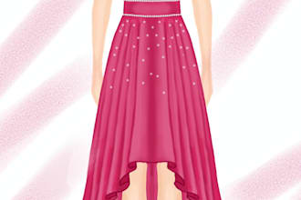 create digital fashion illustrations