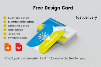 design professional business card and linkedin  banners