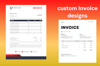 create professional invoice designs for businesses