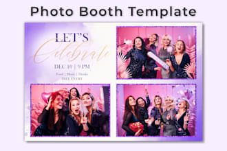 do a creative photo booth template or overlay