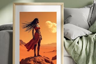 create custom ai generated wall art for your space