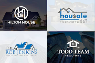 design a real estate, home, mortgage, construction, property, realtor logo