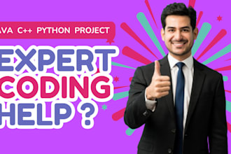 help you in python, cpp, java assignments and project tasks