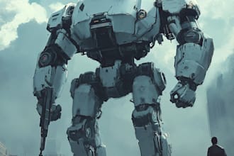 do your mecha robot fanart or original in digital artwork