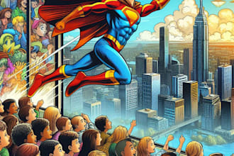draw your favorite superhero character and comic