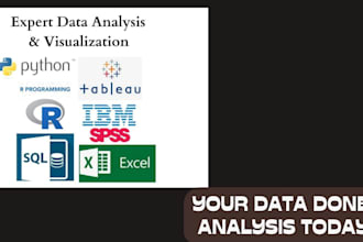 data analysis, visualization, and statistics with spss, tableau, r, python, stat