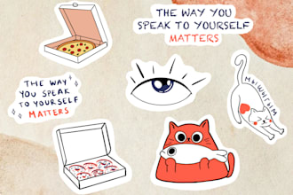 draw custom digital stickers