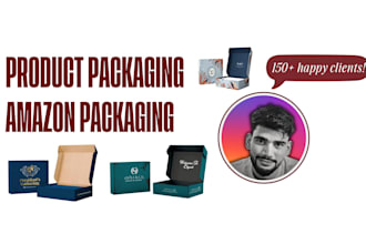 product packaging box design and amazon packaging design