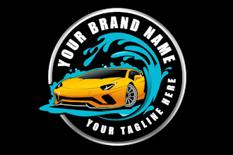 design automotive, trucking, garage, auto detailing, and car wash logo design