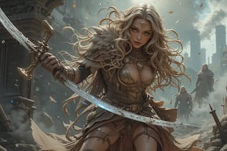 do a dnd character art and illustration