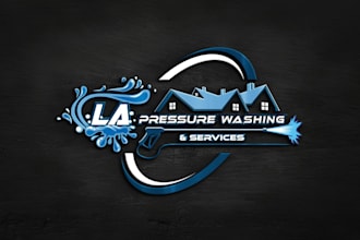 make modern pressure washing power washing and cleaning logo