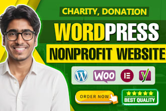 build wordpress nonprofit, donation, charity website design or redesign blog