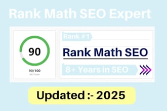 set up rank math SEO with 90 score