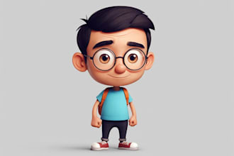 design a 2d cartoon character