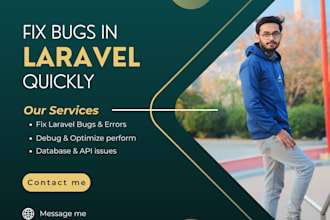 fix or debug error, bugs, and create laravel websites