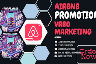 promote your airbnb listing, airbnb promotion and vrbo for booking