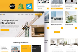 design handyman website, cleaning, construction, plumbing and painting website