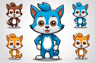 design mascot cartoon logo design and mascot character