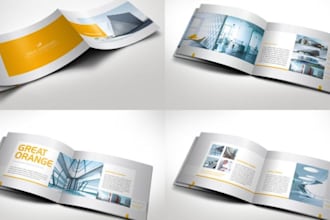 design company profile, bi fold, tri fold brochure design, booklet, leaflet