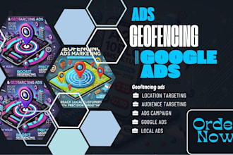 set up geotargeting and geofencing ads, facebook ads campaign google ads