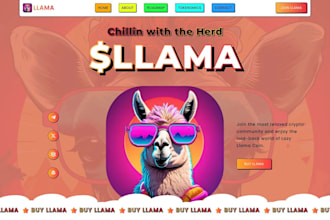 design a meme coin website, meme coin landing page for your crypto meme website
