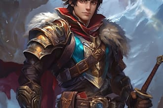 do dnd character art illustration or game character art