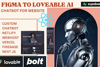 design, build figma to loveable ai website, complete loveable ai deploy bolt new