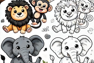 create unique and engaging coloring book pages for kids and adults
