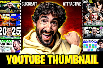 design youtube thumbnails in premium quality
