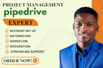 setup pipedrive CRM, pipedrive automation, and implement pipedrive workflows