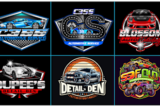 create professional racing and automotive logo design
