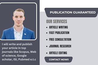 write and publish your article in a top scopus, pubmed, isi, springer journal