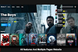 develop a film website or film production website for your company