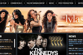 develop wix film website production website update fitness website
