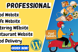 create food website restaurant website catering website cafe website wordpress