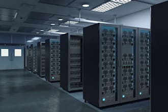 do 3d ai data center, 3d warehouse,  3d storage room design with 3d renderings