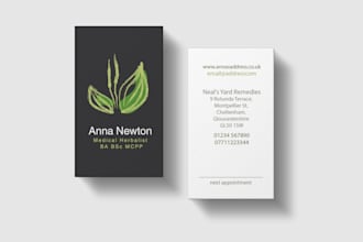 create a premium business card with a modern touch