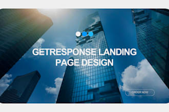 design responsive getresponse landingpage popup form and newsletter