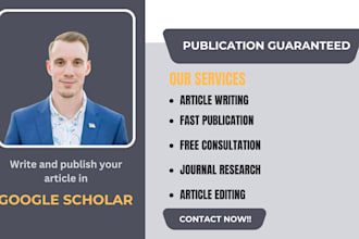 write and publish your research article in high index journals on google scholar