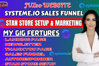 systeme io sales funnel store setup stan store marketing jvzoo website