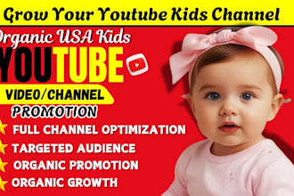 kids youtube video promotion kids channel growth kids learning video marketing