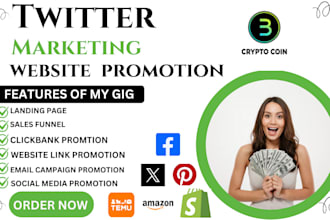 promote twitter shoutout share website link fb ig x memecoin crypto usa 200m