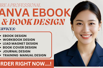 do canva ebook design kdp journal planner booklet kids training manual worksheet