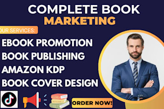 advertise and promote amazon book and do book publishing with book cover design