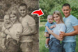 restore old photos, enhance, upscale, and colorize them