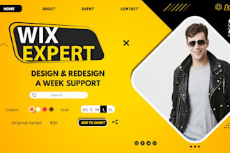 design a high converting wix landing page, wix website design, or wix redesign