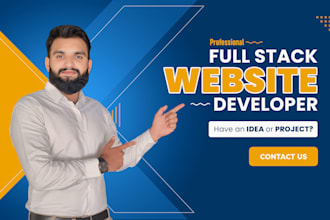 build and develop a full stack website, frontend and backend expertise