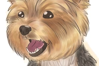 draw a portrait of your pet